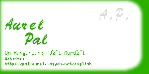 aurel pal business card